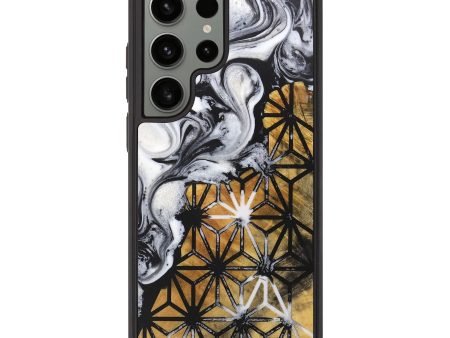 Galaxy S23 Ultra Wood+Resin Phone Case - Addyson (Pattern, 715578) Fashion