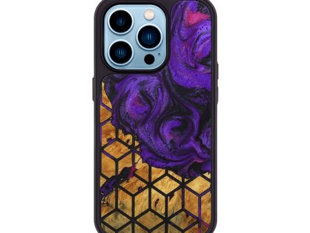 iPhone 14 Pro Wood+Resin Phone Case - Aimee (Pattern, 713965) Online Sale