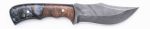 Carved Damascus Hunting Knife #10555 on Sale