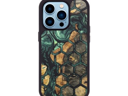 iPhone 14 Pro Wood+Resin Phone Case - Addisyn (Pattern, 715960) For Discount