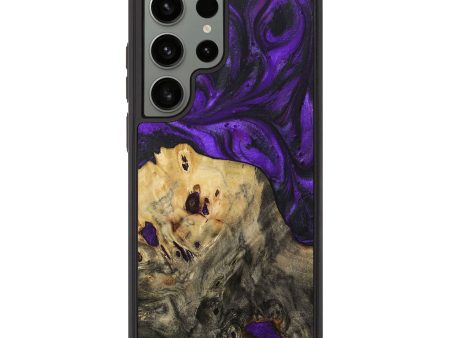 Galaxy S23 Ultra Wood+Resin Phone Case - Timothy (Purple, 713917) Hot on Sale