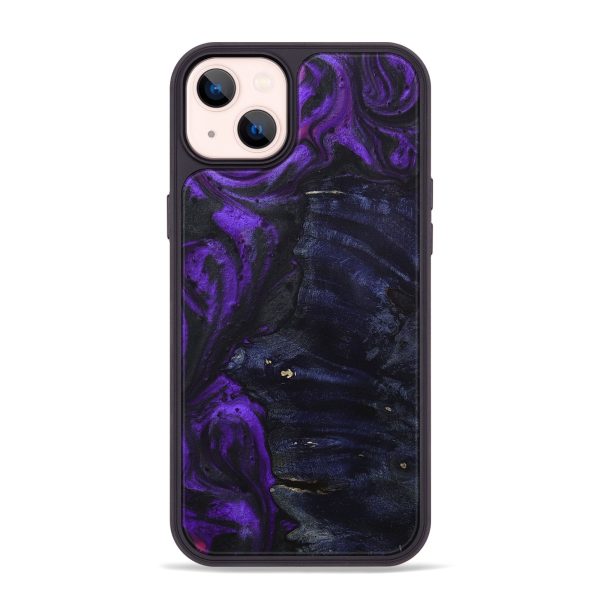 iPhone 14 Plus Wood+Resin Phone Case - Jerry (Purple, 713914) Supply