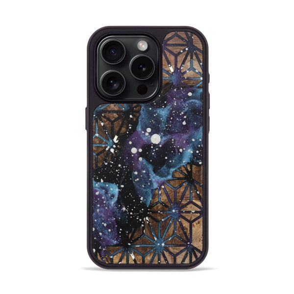 iPhone 15 Pro Wood+Resin Phone Case - Mary (Cosmos, 715278) Online Hot Sale