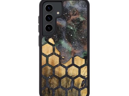 Galaxy S24 Wood+Resin Phone Case - Brandy (Cosmos, 713465) Hot on Sale