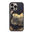 iPhone 15 Pro Max Wood+Resin Phone Case - Abigail (Pure Black, 716005) Discount