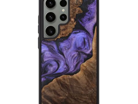 Galaxy S24 Ultra Wood+Resin Phone Case - Sherri (Purple, 713738) For Discount