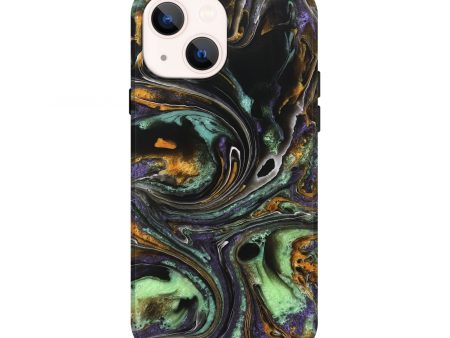 iPhone 13 Wood+Resin Live Edge Phone Case - Ibrahim (Purple, 713520) For Cheap