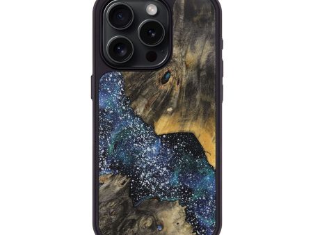 iPhone 15 Pro Wood+Resin Phone Case - Carole (Cosmos, 715691) Online Sale