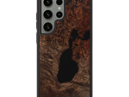 Galaxy S23 Ultra Wood+Resin Phone Case - Ken (Wood Burl, 712658) For Discount