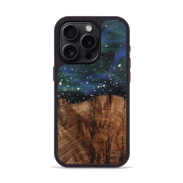 iPhone 15 Pro Wood+Resin Phone Case - Aaron (Cosmos, 714337) Discount