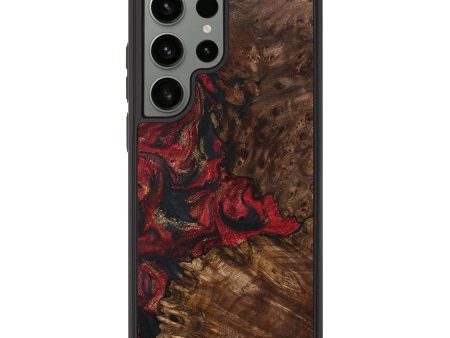 Galaxy S23 Ultra Wood+Resin Phone Case - Kyle (Red, 713922) Hot on Sale