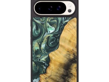 Pixel 9 Pro XL Wood+Resin Phone Case - Jayceon (Green, 715107) For Discount