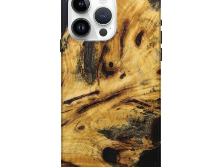 iPhone 15 Pro Max Wood+Resin Live Edge Phone Case - Octavia (Wood Burl, 715347) on Sale