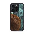 iPhone 15 Pro Wood+Resin Phone Case - Tatyana (Blue, 712644) Sale