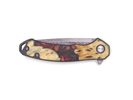 EDC Wood+Resin Pocket Knife - Alejandro (Red, 715868) For Discount