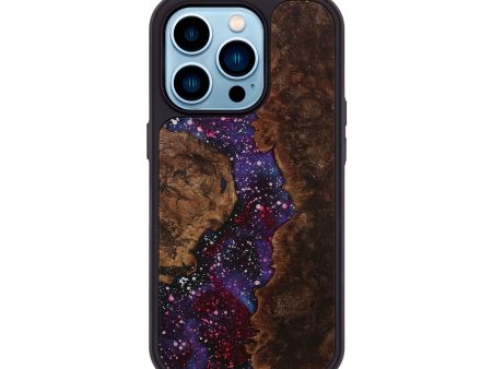 iPhone 14 Pro Wood+Resin Phone Case - Aleah (Cosmos, 712702) Online