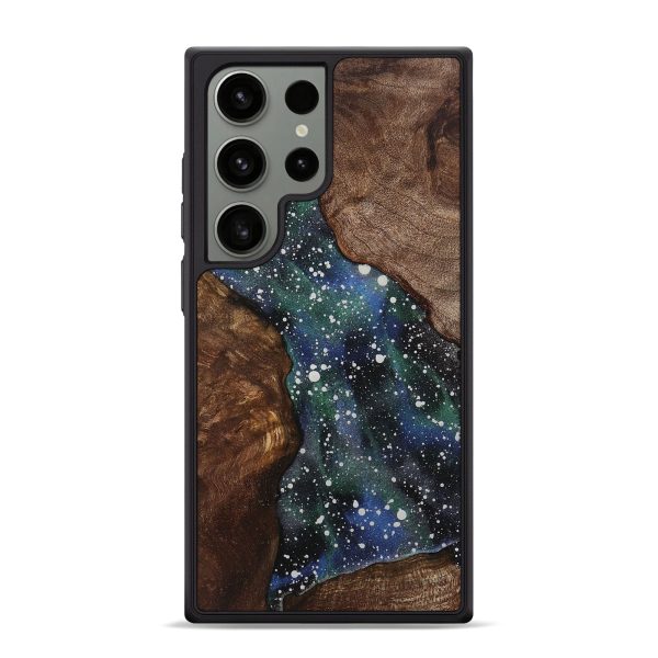 Galaxy S24 Ultra Wood+Resin Phone Case - Adrienne (Cosmos, 715032) For Sale