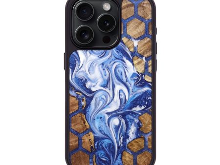 iPhone 15 Pro Wood+Resin Phone Case - Annabella (Pattern, 715592) Supply