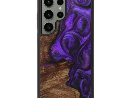 Galaxy S23 Ultra Wood+Resin Phone Case - Byron (Purple, 713920) on Sale