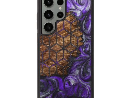 Galaxy S23 Ultra Wood+Resin Phone Case - Rodney (Pattern, 714808) For Discount