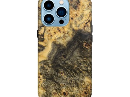 iPhone 14 Pro Wood+Resin Live Edge Phone Case - Jarrod (Wood Burl, 715346) Supply