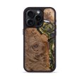 iPhone 15 Pro Wood+Resin Phone Case - Branden (Black & White, 715236) Cheap