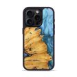 iPhone 15 Pro Wood+Resin Phone Case - Jacqueline (Blue, 716024) Discount