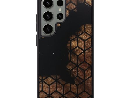 Galaxy S24 Ultra Wood+Resin Phone Case - Asia (Pattern, 715042) on Sale