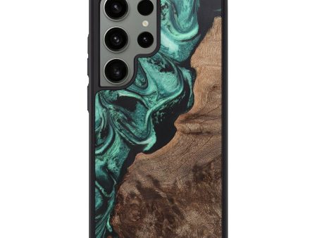 Galaxy S24 Ultra Wood+Resin Phone Case - Cheyenne (Green, 715479) Hot on Sale