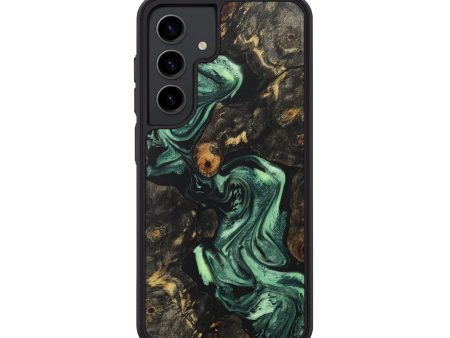 Galaxy S24 Wood+Resin Phone Case - Patrice (Green, 716040) For Discount