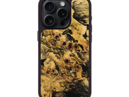 iPhone 15 Pro Wood+Resin Phone Case - Yvonne (Wood Burl, 713006) Hot on Sale