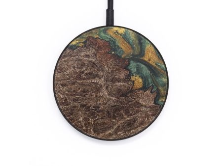 Circle Wood+Resin Wireless Charger - Alison (Green, 715728) For Discount