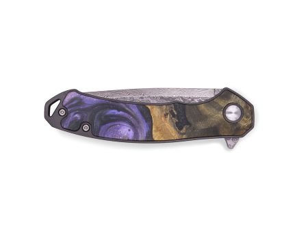 EDC Wood+Resin Pocket Knife - Annabella (Purple, 714982) For Discount