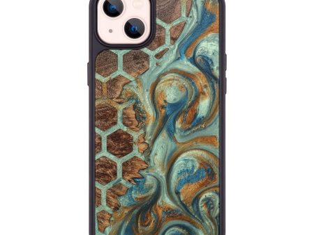 iPhone 14 Plus Wood+Resin Phone Case - Amari (Pattern, 711832) For Sale