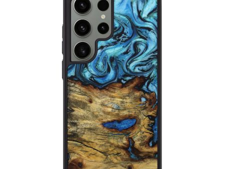 Galaxy S24 Ultra Wood+Resin Phone Case - Sierra (Blue, 711721) Sale