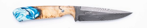 Carved Damascus Field Knife #20626 Hot on Sale