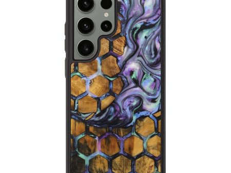 Galaxy S23 Ultra Wood+Resin Phone Case - Ivy (Pattern, 712212) For Cheap