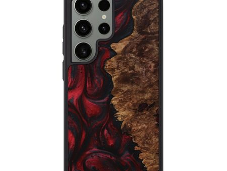 Galaxy S24 Ultra Wood+Resin Phone Case - Clint (Red, 712933) Discount