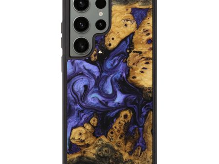 Galaxy S23 Ultra Wood+Resin Phone Case - Nicholas (Purple, 713195) Sale