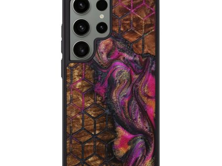 Galaxy S24 Ultra Wood+Resin Phone Case - Alison (Pattern, 713666) Cheap