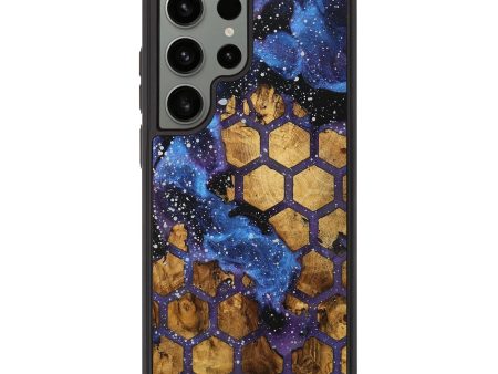 Galaxy S23 Ultra Wood+Resin Phone Case - Lennon (Cosmos, 712894) For Cheap