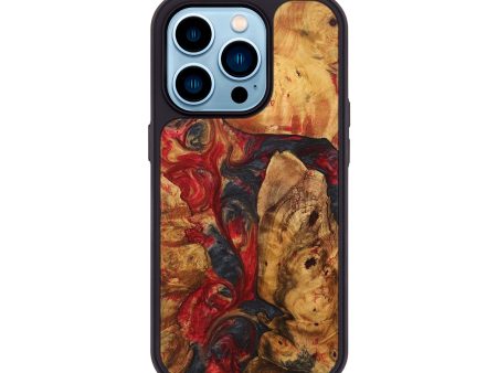 iPhone 14 Pro Wood+Resin Phone Case - Angelo (Mosaic, 712019) Online