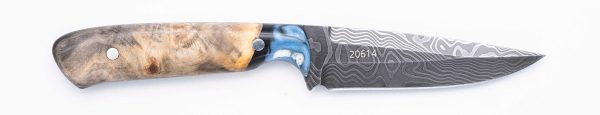 Carved Damascus Field Knife #20614 Hot on Sale