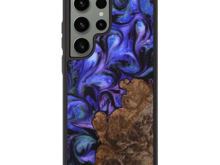 Galaxy S23 Ultra Wood+Resin Phone Case - Hendrix (Purple, 711049) For Discount