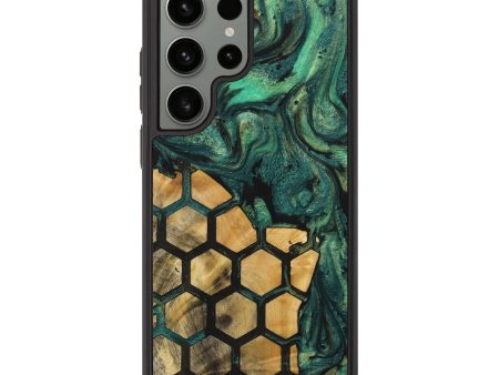 Galaxy S23 Ultra Wood+Resin Phone Case - Brenden (Pattern, 713111) For Discount