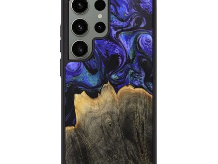 Galaxy S24 Ultra Wood+Resin Phone Case - Royalty (Purple, 713168) Cheap