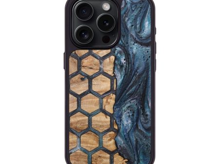 iPhone 15 Pro Wood+Resin Phone Case - Trevon (Pattern, 713661) Discount