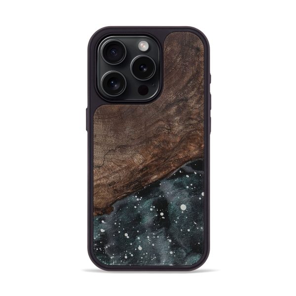 iPhone 15 Pro Wood+Resin Phone Case - Alan (Cosmos, 710678) on Sale