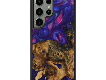 Galaxy S23 Ultra Wood+Resin Phone Case - Maddox (Purple, 711052) For Discount