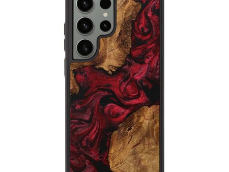 Galaxy S23 Ultra Wood+Resin Phone Case - Jaslene (Red, 711028) Online Hot Sale